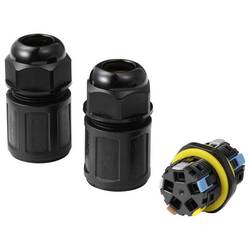 Kabelová TRU Components IP68, push-in, 5 pól., 0,5-4,0 m² TC-14745244 černá TRU COMPONENTS Množství: 1 ks