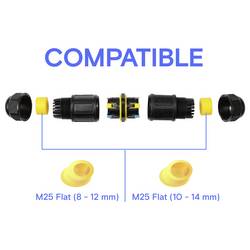 Kabelová TRU Components IP68, push-in, 5 pól., 0,5-4,0 m² TC-14745244 černá TRU COMPONENTS Množství: 1 ks