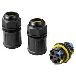 Kabelová TRU Components IP68, push-in, 3 pól., 0,5-4,0 m² TC-14745252 černá TRU COMPONENTS Množství: 1 ks