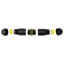 Kabelová TRU Components IP68, push-in, 3 pól., 0,5-4,0 m² TC-14745252 černá TRU COMPONENTS Množství: 1 ks
