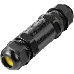 Kabelová TRU Components vodotěsná spojka IP68, šroubovací kontakt 5 pól., 0,5-4,0 m² TC-14745248 černá TRU COMPONENTS Množství: 1 ks