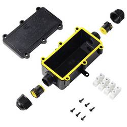 TRU Components zásuvka pro odkládání IP68, 2 vstupy, 0,5 - 2,5 m² TC-14745276 černá TRU COMPONENTS Množství: 1 ks