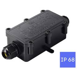 TRU Components zásuvka pro odkládání IP68, 2 vstupy, 0,5 - 2,5 m² TC-14745276 černá TRU COMPONENTS Množství: 1 ks