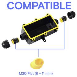 TRU Components zásuvka pro odkládání IP68, 2 vstupy, 0,5 - 2,5 m² TC-14745276 černá TRU COMPONENTS Množství: 1 ks