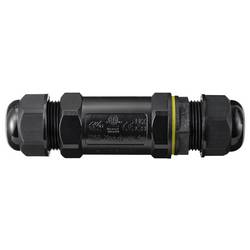 Kabelová TRU Components vodotěsná spojka IP68, šroubovací kontakt 3 pól., 0,5-4,0 m² TC-14745228 černá TRU COMPONENTS Množství: 1 ks