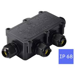 TRU Components zásuvka pro odkládání IP68, 5 vstupů, 0,5 - 2,5 m² TC-14745284 černá TRU COMPONENTS Množství: 1 ks