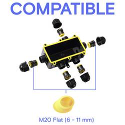 TRU Components zásuvka pro odkládání IP68, 5 vstupů, 0,5 - 2,5 m² TC-14745284 černá TRU COMPONENTS Množství: 1 ks
