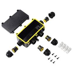 TRU Components zásuvka pro odkládání IP68, 4 vstupů, 0,5 - 2,5 m² TC-14745280 černá TRU COMPONENTS Množství: 1 ks
