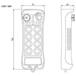 TRU COMPONENTS TC-Q808 12-24V TC-14232284 Průmyslové rádiové dálkové ovládání, 8x2 kanálů, 12–24 V 1 sada