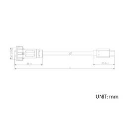 TRU COMPONENTS TC-E10T-MT3-MWA/NWA-0.5PV-S TC-13543584 USB konektor 0.5 m, 1 ks