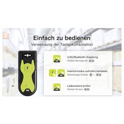 inateck BCST-42_green skener čárových kódů Bluetooth, bezdrátové 1D, 2D LED Černá, Green ruční skener vč. stojánku