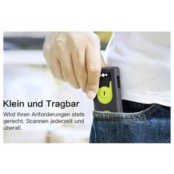 inateck BCST-42_green skener čárových kódů Bluetooth, bezdrátové 1D, 2D LED Černá, Green ruční skener vč. stojánku