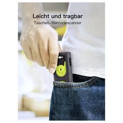 inateck BCST-42_green skener čárových kódů Bluetooth, bezdrátové 1D, 2D LED Černá, Green ruční skener vč. stojánku