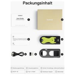 inateck BCST-42_green skener čárových kódů Bluetooth, bezdrátové 1D, 2D LED Černá, Green ruční skener vč. stojánku
