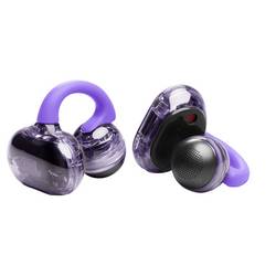 JBL Soundgear Clips TWS otevřená sluchátka Bluetooth®, Bez kabelu stereo nachová headset, odolné vůči potu, dotykové ovládání