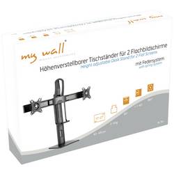 My Wall HL 19 L držák na stůl pro monitor 1 Displej: (s) 43,2 cm (17) - 68,6 cm (27) černá otočný, naklápěcí, nakláněcí, nastavitelná výška