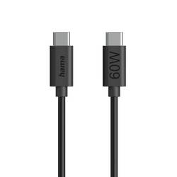 Hama Kabel USB-C USB 2.0 USB-C ® zástrčka 1.2 m černá s USB 00086446