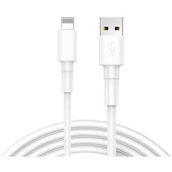 REEKIN USB kabel USB 2.0 USB-A zástrčka, Apple Lightning konektor 1.00 m bílá CAB-011WH