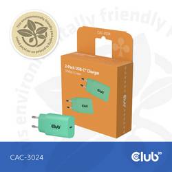 club3D CAC-3024 USB nabíječka, USB-C® zástrčka, 30 W, Power Delivery 3.0, zelená