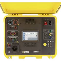 Chauvin Arnoux CA 6163 strojový tester , Norma VDE 0113, 0413, 0600, 0660, P01145831, EN a DE menu