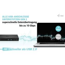 i-tec USB-C® dokovací stanice I-TEC USB3.0/USB-C/TB 3x4K Dock G2 PD100