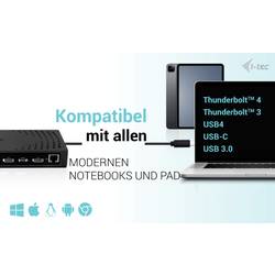 i-tec USB-C® dokovací stanice I-TEC USB3.0/USB-C/TB 3x4K Dock G2 PD100