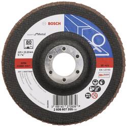 Bosch Accessories 2608607355 X551 vějířový brusný kotouč Průměr 125 mm Ø otvoru 22.33 mm Zrnitost 80 ocel 1 ks