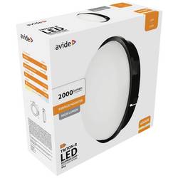 avide Triton-R ABBHL-R-20W-NW-BL-HL venkovní nástěnné LED osvětlení pevně vestavěné LED Energetická třída (EEK2021): F (A - G) 20 W LED černá