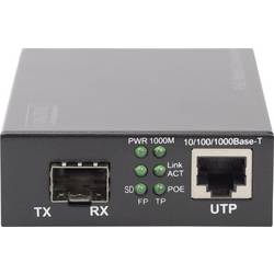 Digitus DN-82140 LAN 10/100/1000 MBit/s, SFP, IEEE 802.3z 1000BASE-LX, IEEE 802.3z 1000BASE-SX konvertor médií 10 / 100 / 1000 MBit/s