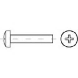 TOOLCRAFT 145879 čočkový šroub M6 40 mm křížová drážka Philips DIN 7985 ocel 500 ks