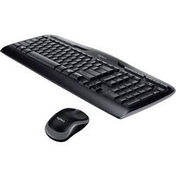 Logitech MK330 bezdrátový sada klávesnice a myše tlačítka multimédií US anglická, QWERTY černá