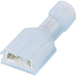 TE Connectivity 3-520117-2 faston zásuvka Šířka zástrčky: 6.3 mm Tloušťka konektoru: 0.8 mm 180 ° plná izolace modrá 1 ks