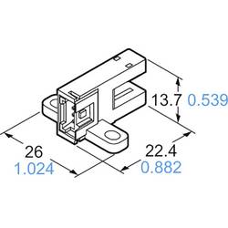 Panasonic vidlicová světelná závora PM-T65-P PM-T65-P typ T spínání za světla, spínání za tmy 5 - 24 V/DC 1 ks