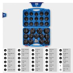 Brilliant Tools BT711050 Sada klíčů k olejovému filtru, 30 ks