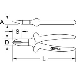 KS Tools 1171721 117.1721 boční štípací kleště 160 mm