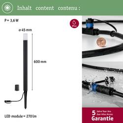 Paulmann 94537 sloupkové LED světlo LED pevně vestavěné LED 3 W antracitová