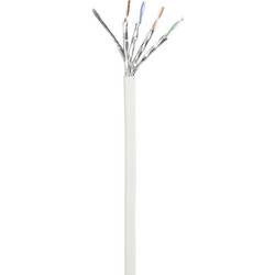 Renkforce RF-5044036 RJ45 síťové kabely, propojovací kabely CAT 6A S/FTP 5.00 m bílá s ochranou, samozhášecí 1 ks