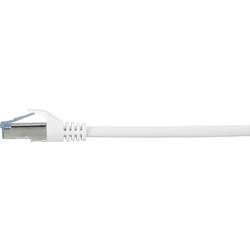 Renkforce RF-5044036 RJ45 síťové kabely, propojovací kabely CAT 6A S/FTP 5.00 m bílá s ochranou, samozhášecí 1 ks