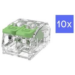 Degson DGBSC-SG01/4-02P (17-16ZH), kabelová svorka, 0.2-4 mm², kontakty 2, zelená, Piece, 10 ks