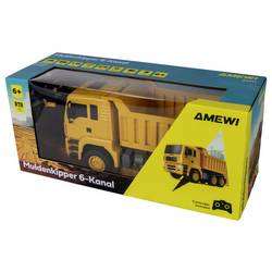 Amewi 1:18 Stavební stroj stavební vozidlo vč. akumulátorů a kabelu k nabíjení, se světelným efektem
