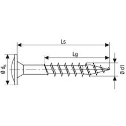 SPAX 0251010800505 šroub do dřeva 8 mm 50 mm T-STAR plus ocel WIROX 50 ks