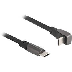 Delock Kabel USB-C USB 2.0 USB-C ® zástrčka, USB-C ® zástrčka 1.00 m černá 80751