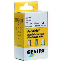 Gesipa 1464838 slepá nýtovací matice (Ø x d) 9 mm x 18 mm M6 nerezová ocel nerezová ocel nerezová ocel 25 ks