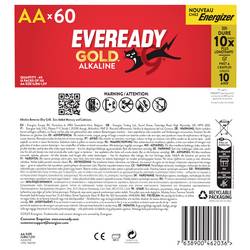 Eveready Eveready Gold tužková baterie AA alkalicko-manganová, 1.5 V, 60 ks