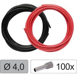 Quadrios 25CW130 Jednotlivá žíla, LiFY, 4.0 mm², červená, černá, 1 sada