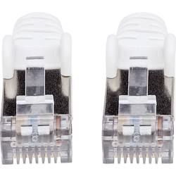 Intellinet 741354 RJ45 síťové kabely, propojovací kabely CAT 6a (surový kabel CAT 7) S/FTP 0.50 m bílá bez halogenů 1 ks