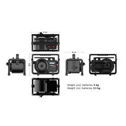 PerfectPro DABBOX DBX3 odolné rádio, DAB+, FM, AUX, Bluetooth, nárazuvzdorné, černá