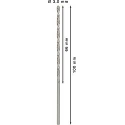 Bosch Accessories 2608596812 2608596812 HSS kovový spirálový vrták 3 mm Celková délka 100 mm broušený DIN 340 válcová stopka 5 ks