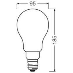 OSRAM HOMELIGHTING 4099854776663 LED Energetická třída (EEK2021) D (A - G) E27 klasická žárovka 24 W teplá bílá stmívatelná, vlákno 1 ks