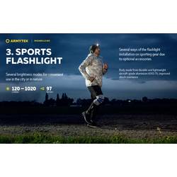ArmyTek Wizard C2 WG Warm LED čelovka, napájeno akumulátorem, 1100 lm, 13 h, F09201W
